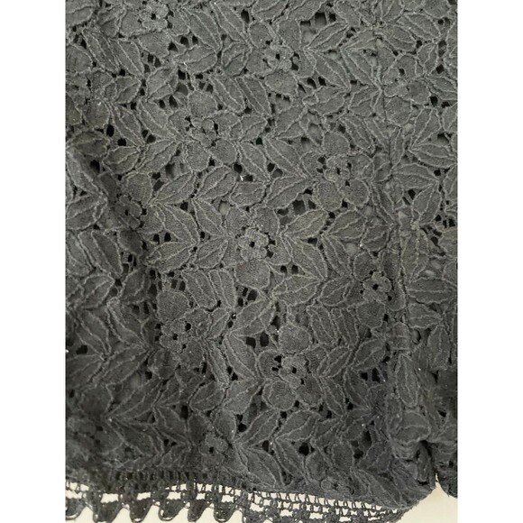 Womens Black Lace over Cotton Shorts by H&M sz Small - Picture 3 of 4